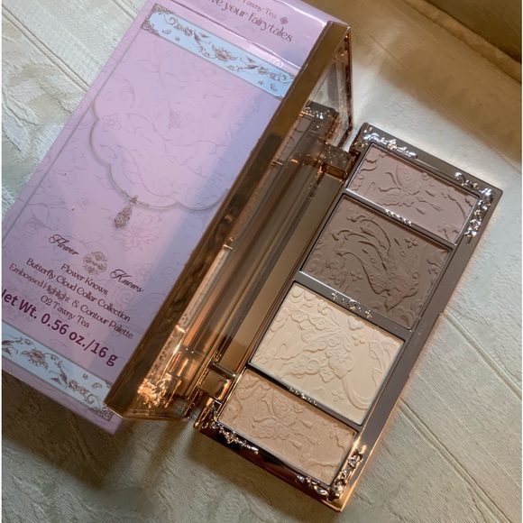 Flower Knows Makeup Butterfly Cloud Face Contour Palette Tawny Tea 02 BNIB - Picture 9 of 15